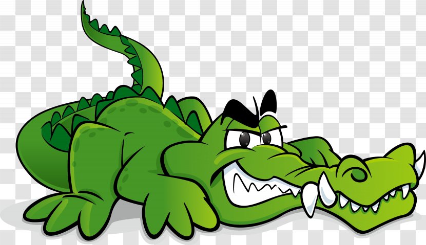 Crocodile Alligator Reptile Cartoon - Vertebrate - Vector Transparent PNG
