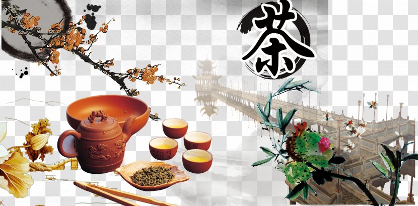 Japanese Tea Ceremony China Culture - Chinoiserie - Advertising Transparent PNG