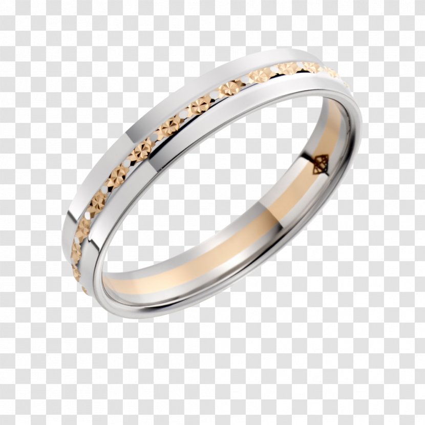 Wedding Ring Bangle Silver Body Jewellery - Cut Pattern Transparent PNG