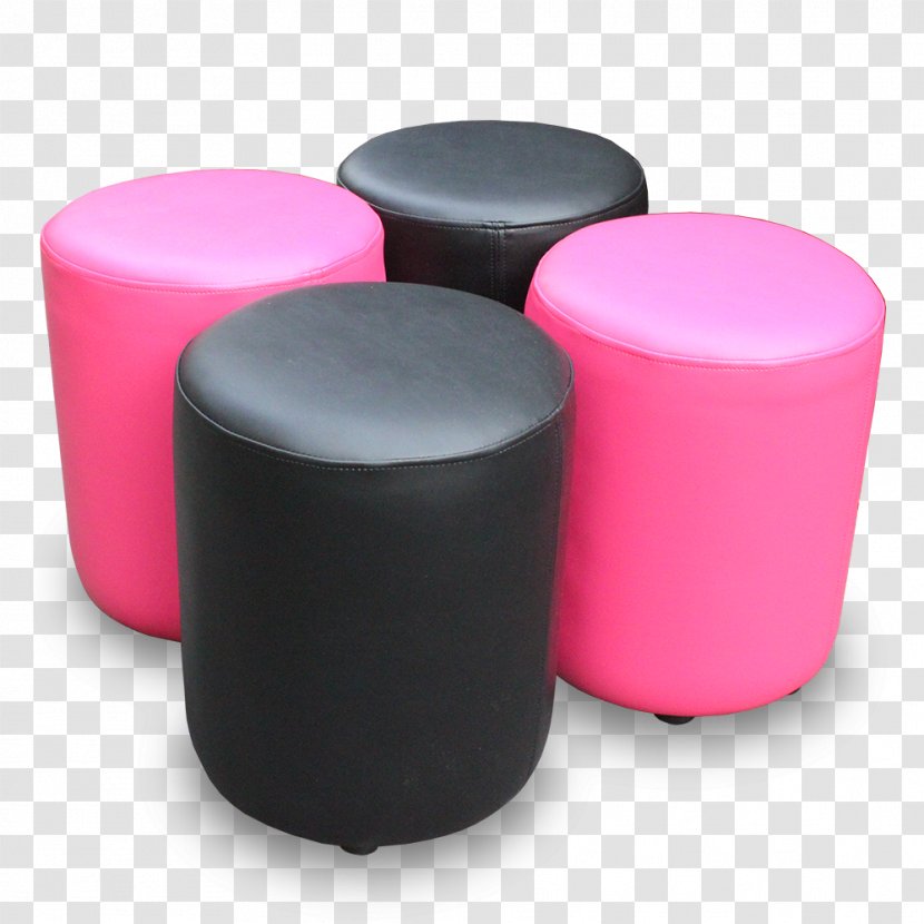 Foot Rests Plastic Stool - Magenta - Artificial Leather Transparent PNG