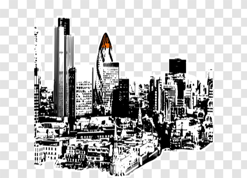 Skyline Skyscraper PS London Cityscape White Transparent PNG