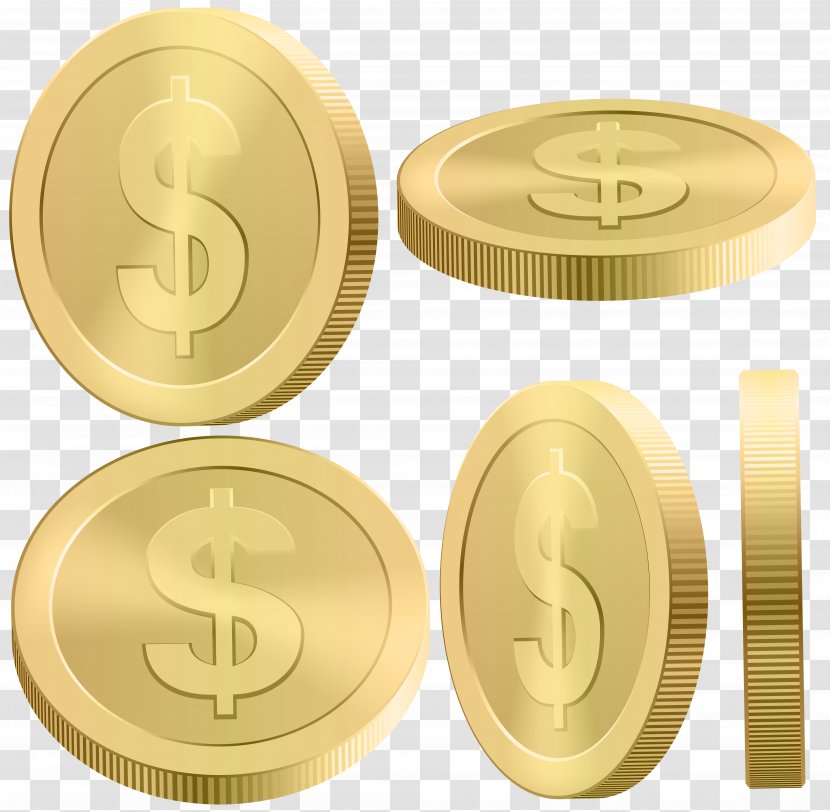 Coin Clip Art - Brass - Flying Transparent PNG