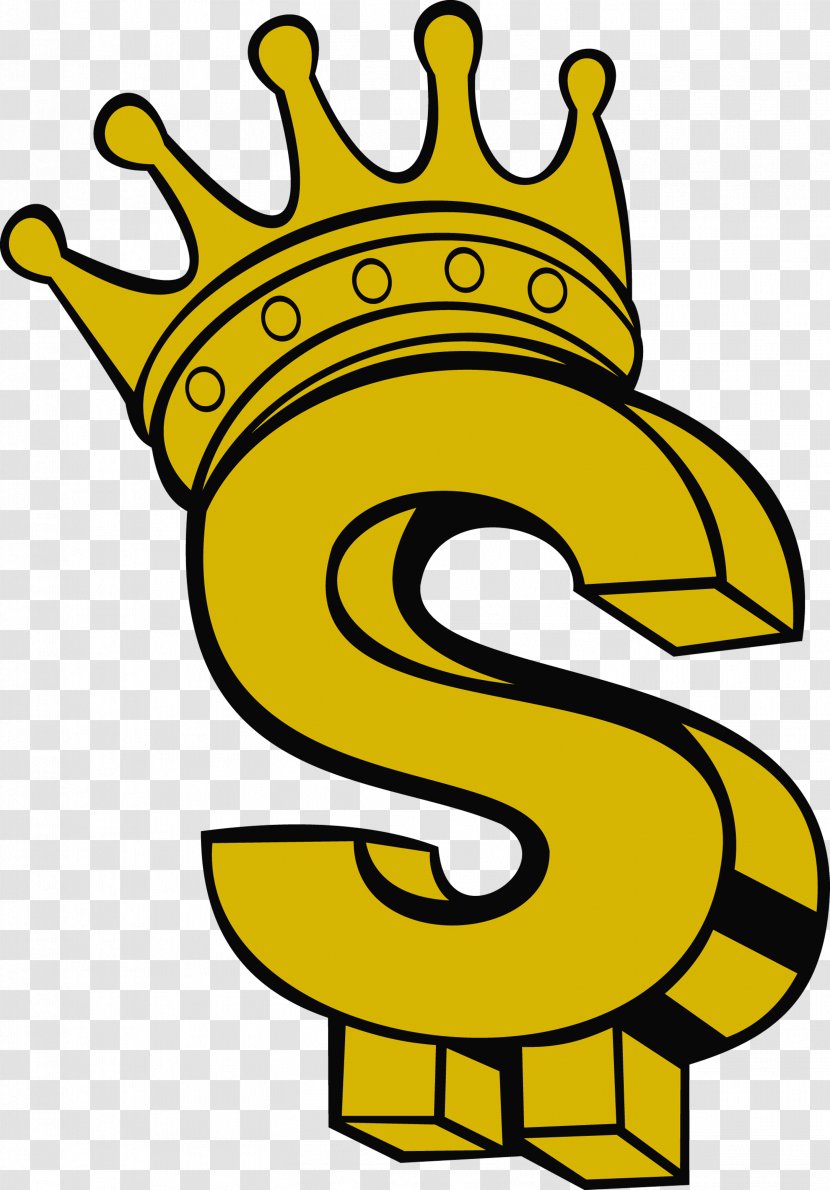 Dollar Sign Coin Royalty-free Clip Art - Text - Wearing A Crown With Transparent PNG