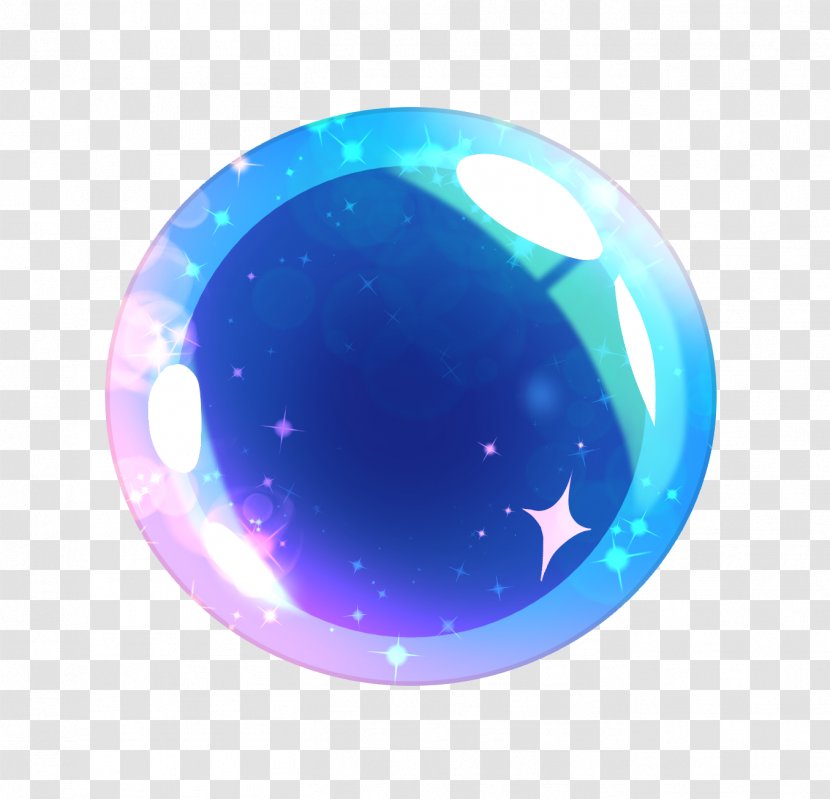 Clip Art Orb Energy Image - Cobalt Blue - Balliernia Bubble Transparent PNG