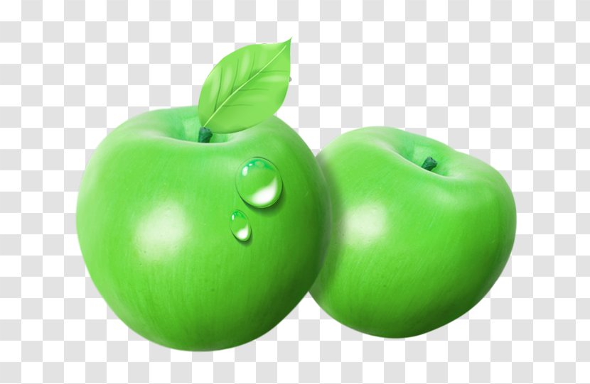 Granny Smith Green Apple - Vert Pomme - Two Blue Apples Transparent PNG