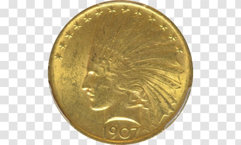 Gold Coin Indian Head Pieces Doubloon Transparent PNG