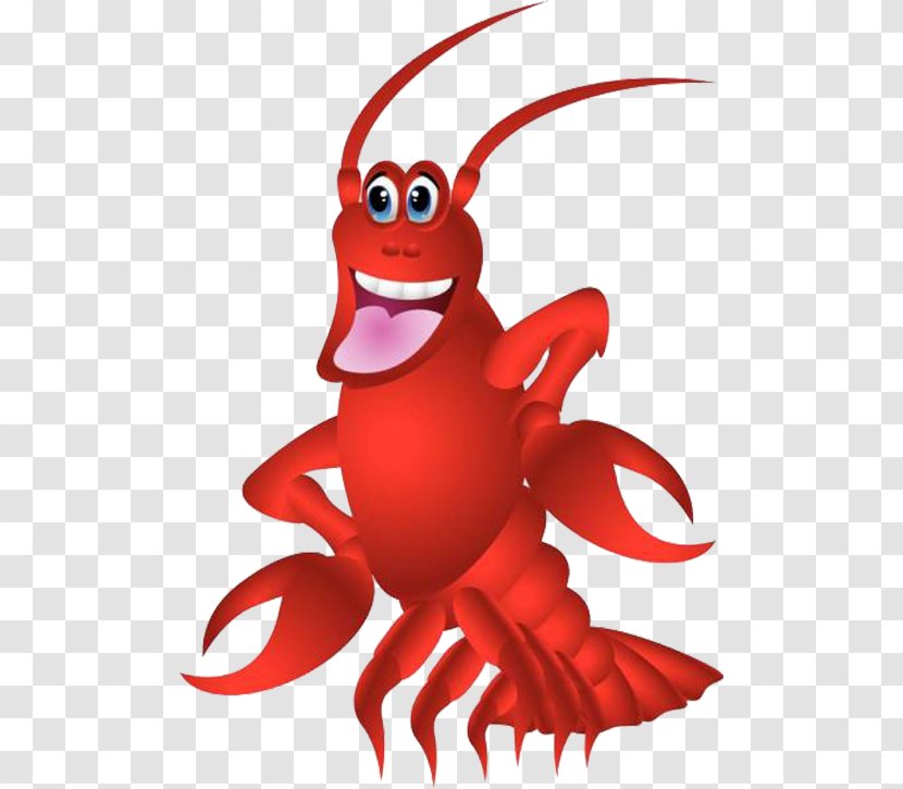 Lobster Cartoon Royalty-free Illustration - Tail With Big Tongue Transparent PNG