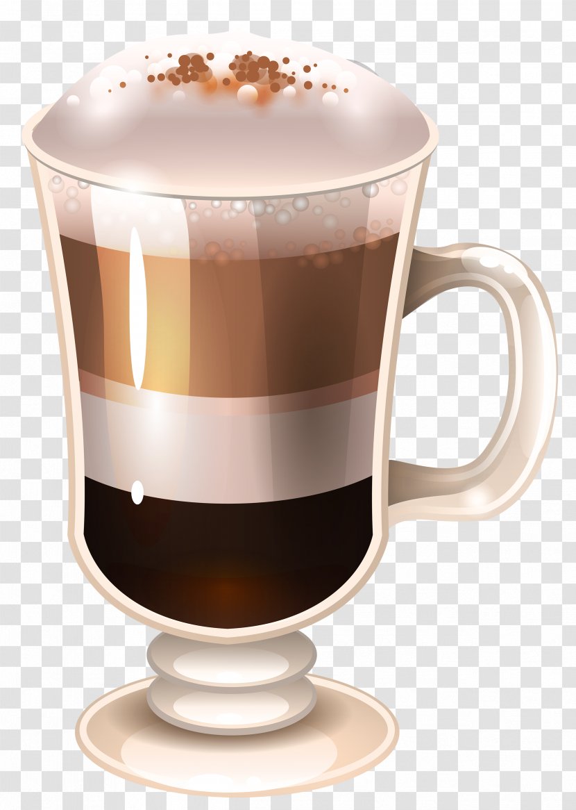 Latte Macchiato Irish Coffee Cappuccino - Mocaccino - Drink Clipart Image Transparent PNG