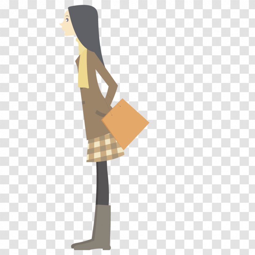 Silhouette Cartoon - Tree - Vector Fashion Girls Transparent PNG