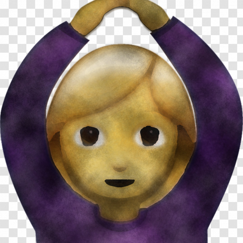 Face Purple Yellow Head Violet Transparent PNG