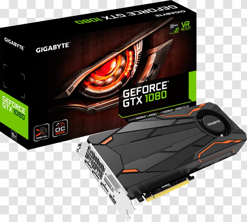 Graphics Cards & Video Adapters Gigabyte Technology PCI Express Processing Unit Digital Visual Interface - Nvidia Transparent PNG