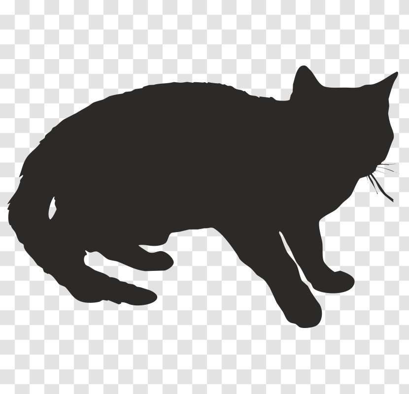 Cat Kitten Royalty-free Clip Art - Black And White Transparent PNG