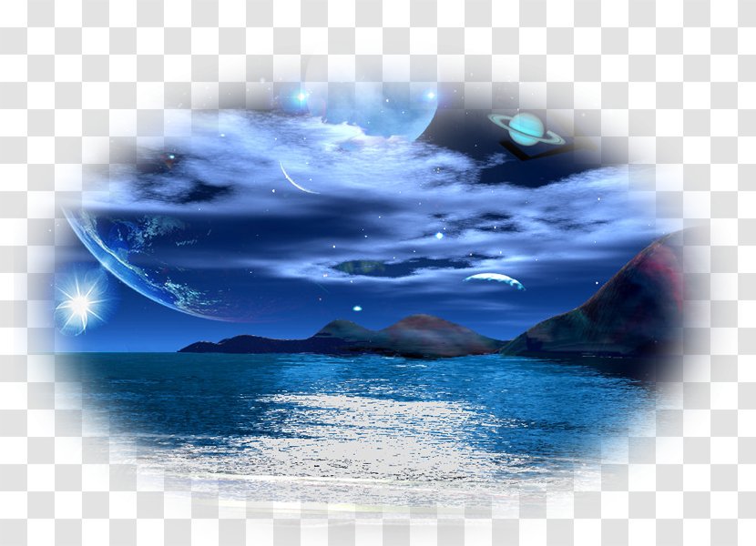 Natural Landscape Desktop Wallpaper Nature Moon - Wave - Vento Transparent PNG