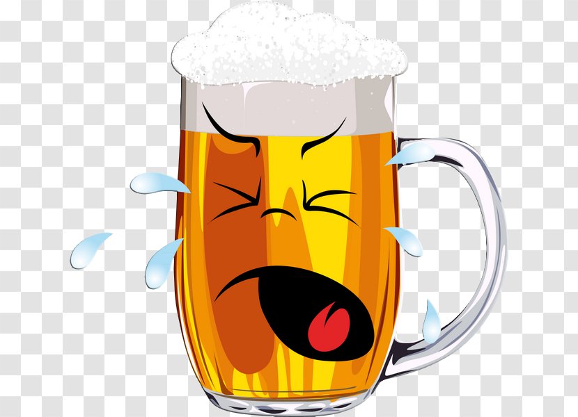 Beer Pint Glass Emoticon Smiley Clip Art - Tableware Transparent PNG