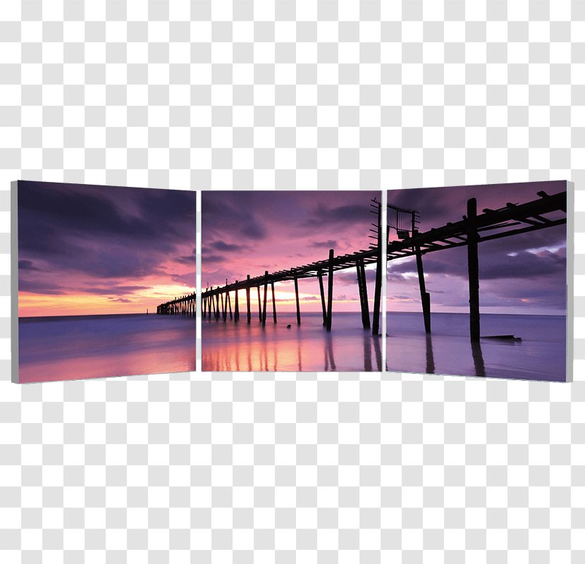 Triptych AptDeco Picture Frames Sky Sunset - Wall Transparent PNG