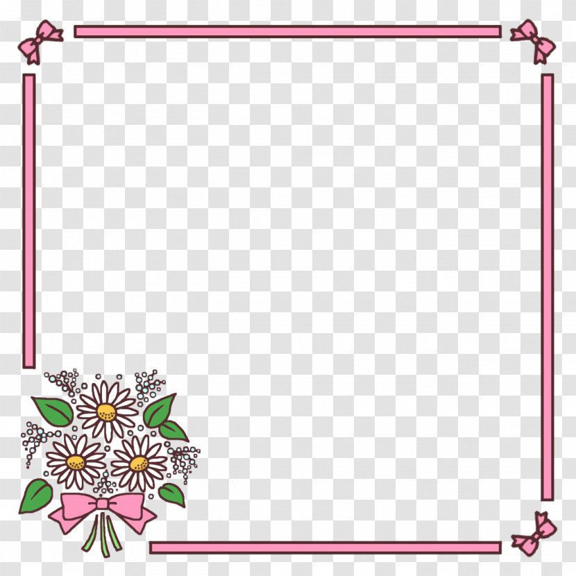 Flower Frame School Frame Kindergarten Frame Transparent PNG