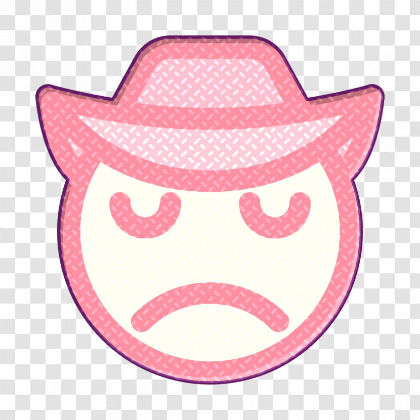 Cowboy Icon Sad Icon Smiley And People Icon Transparent PNG