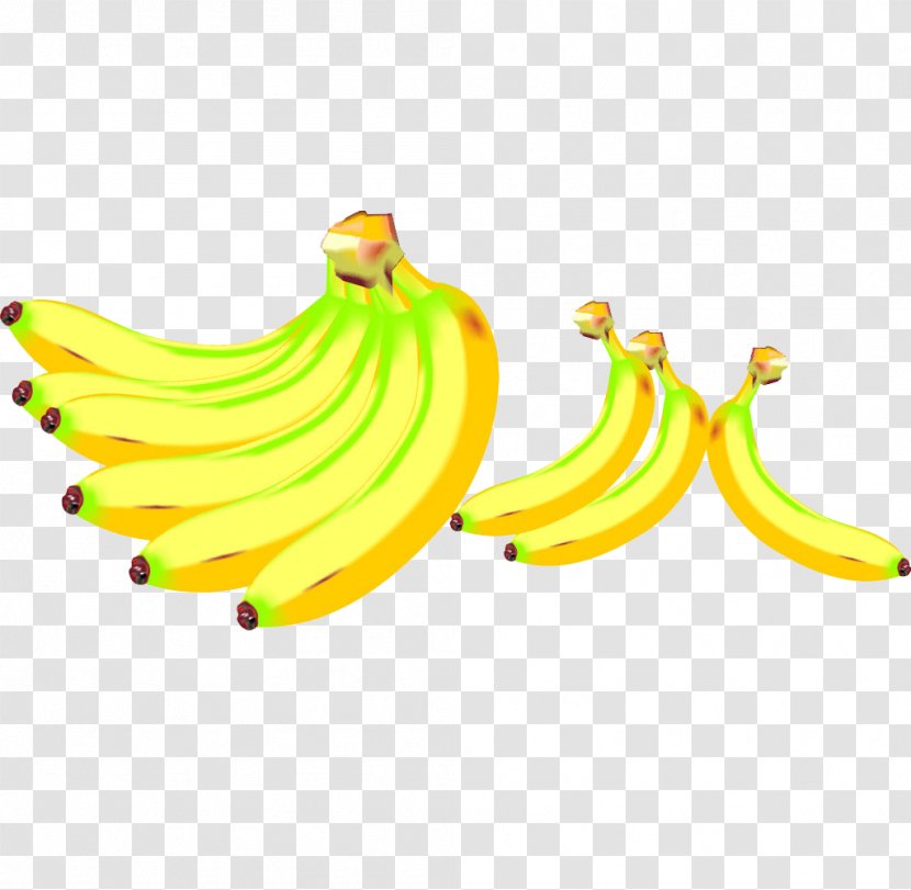 Banana Fruit - Cartoon - Free Pull Material Transparent PNG