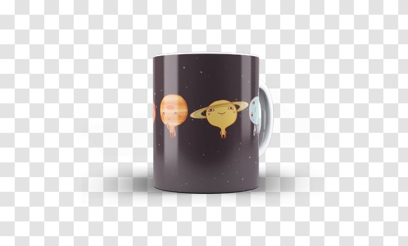 Coffee Cup Solar System Mug - Cartoon Transparent PNG