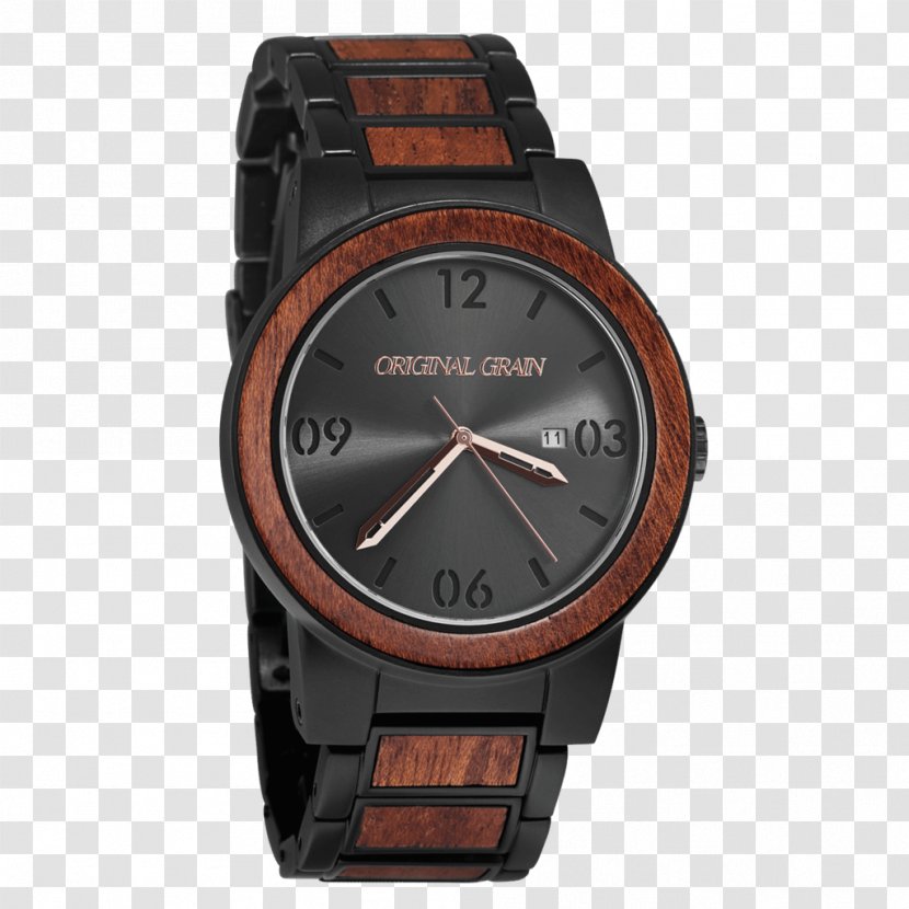 Original Grain Watches The Barrel Wood Stainless Steel - Watch Transparent PNG