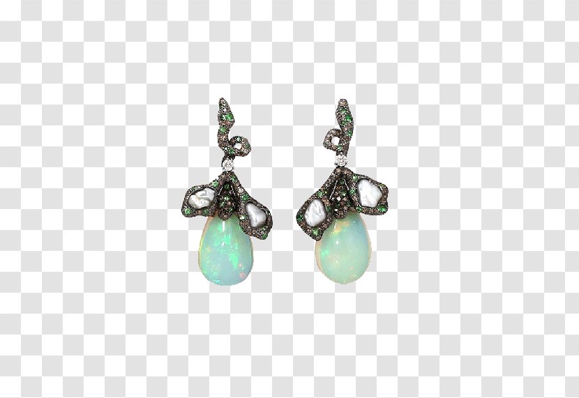 Earring Turquoise Opal Jewellery Clothing - Body Jewelry - Natural Earrings Transparent PNG