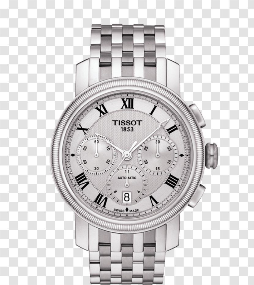 Tissot Chronograph Automatic Watch Valjoux - Bracelet Transparent PNG