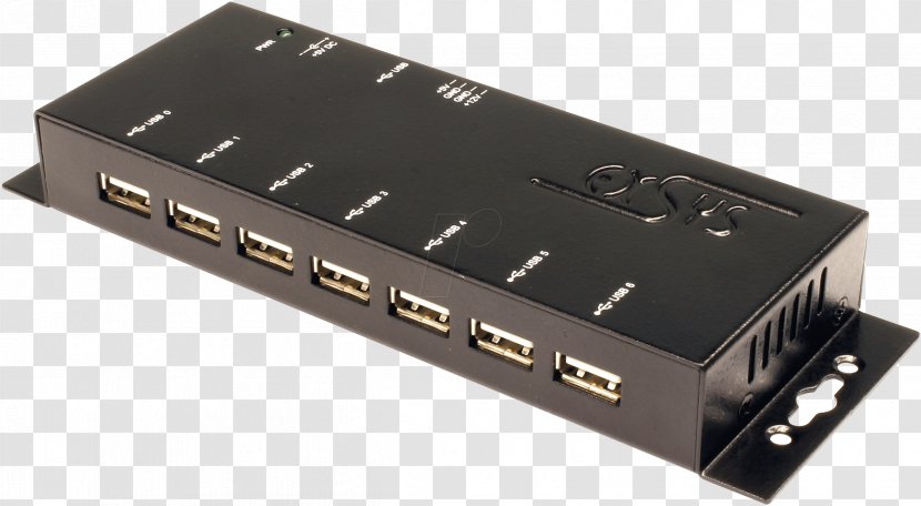 USB Hub Computer Port Ethernet Laptop - Ac Adapter - Technology Material Transparent PNG