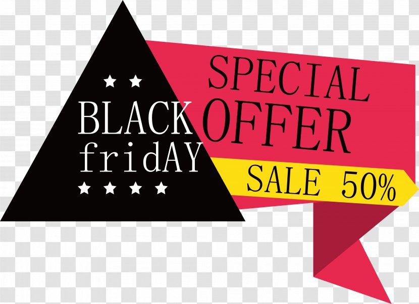 Black Friday - Advertising - Folding Label Design Transparent PNG