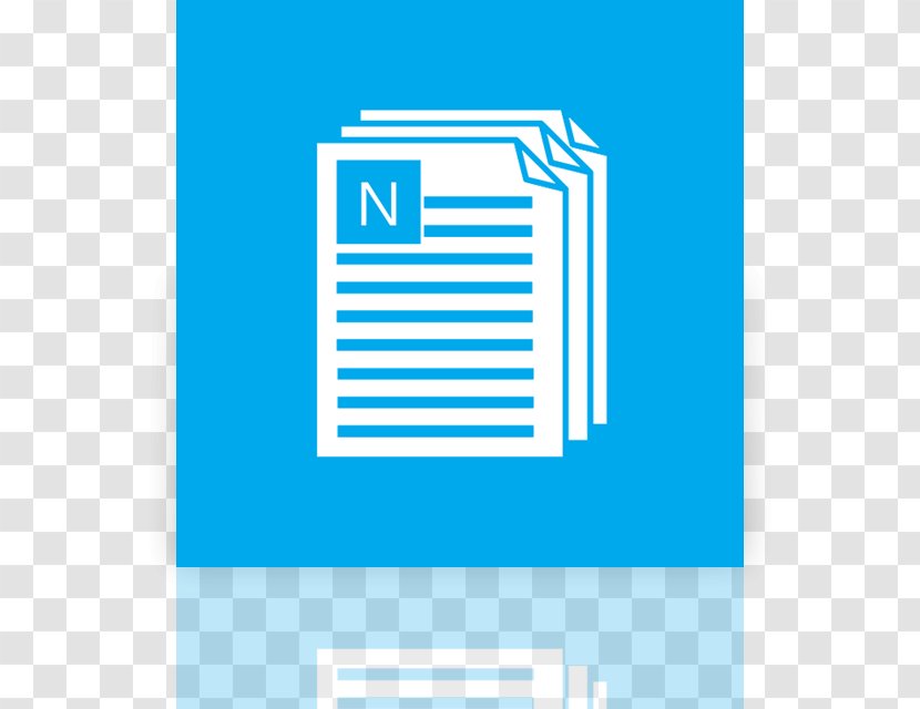 Notepad Metro - Blue Transparent PNG