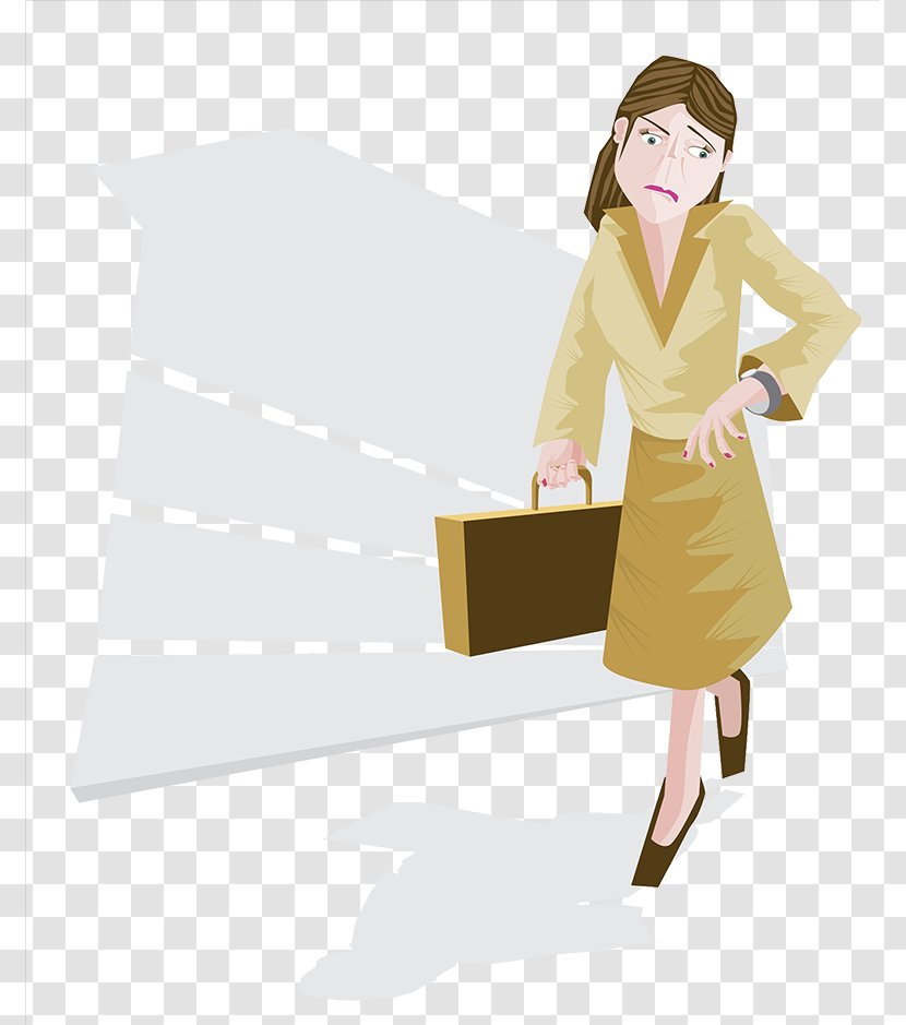 Illustration - Tree - A Vector Of Women Chasing After Time Transparent PNG