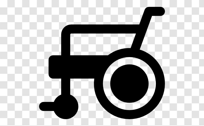 Wheelchair Disability - Black And White Transparent PNG