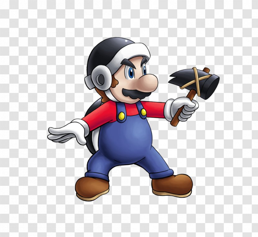 DeviantArt Mascot Cartoon Figurine - Mario Hammer Transparent PNG