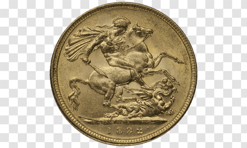 Coin Gold Sovereign Baldwin's Of St. James's Numismatics - Currency - Old British Coins Transparent PNG