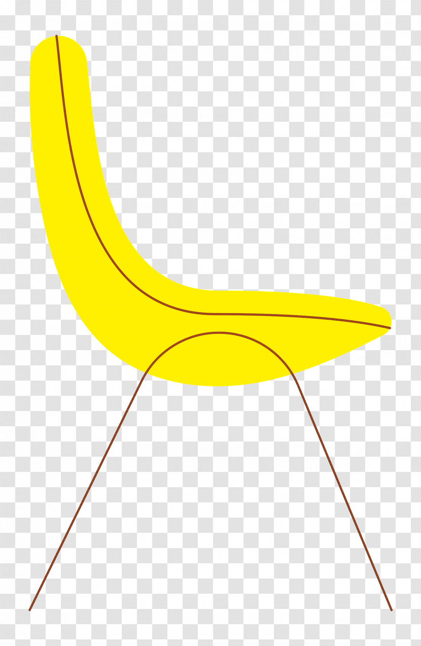 Chair Yellow Line Plant Science Transparent PNG