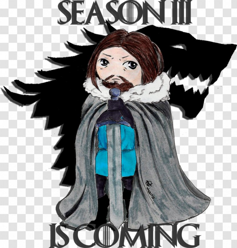 Eddard Stark Robb The Winds Of Winter Is Coming House - Jon Snow - Direwolf Transparent PNG