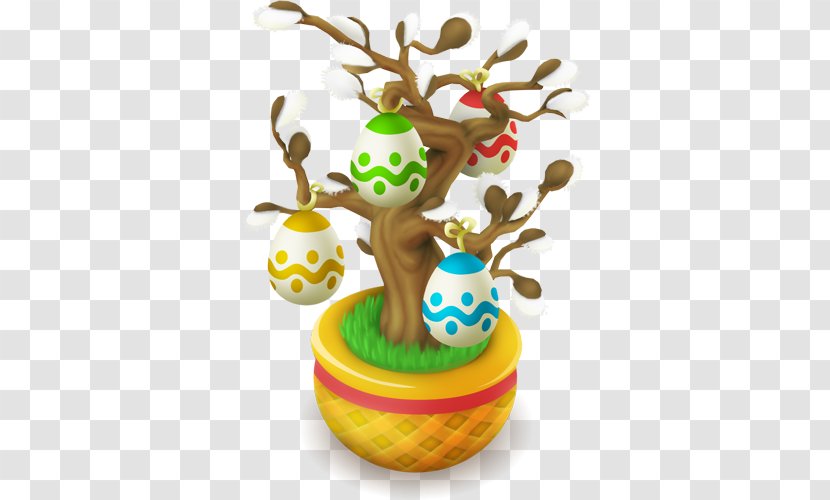 Hay Day Easter Bunny Egg Tree - Basket Transparent PNG