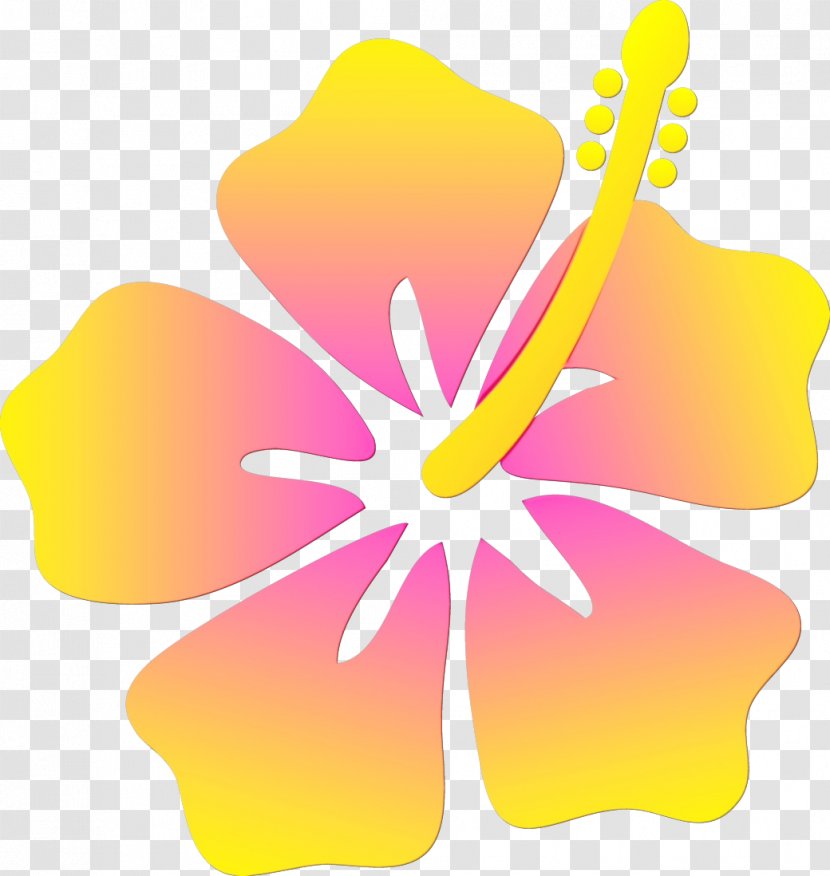 Luau Hawaiian Hibiscus Rosemallows Flower - Tiki - Mallow Family Transparent PNG