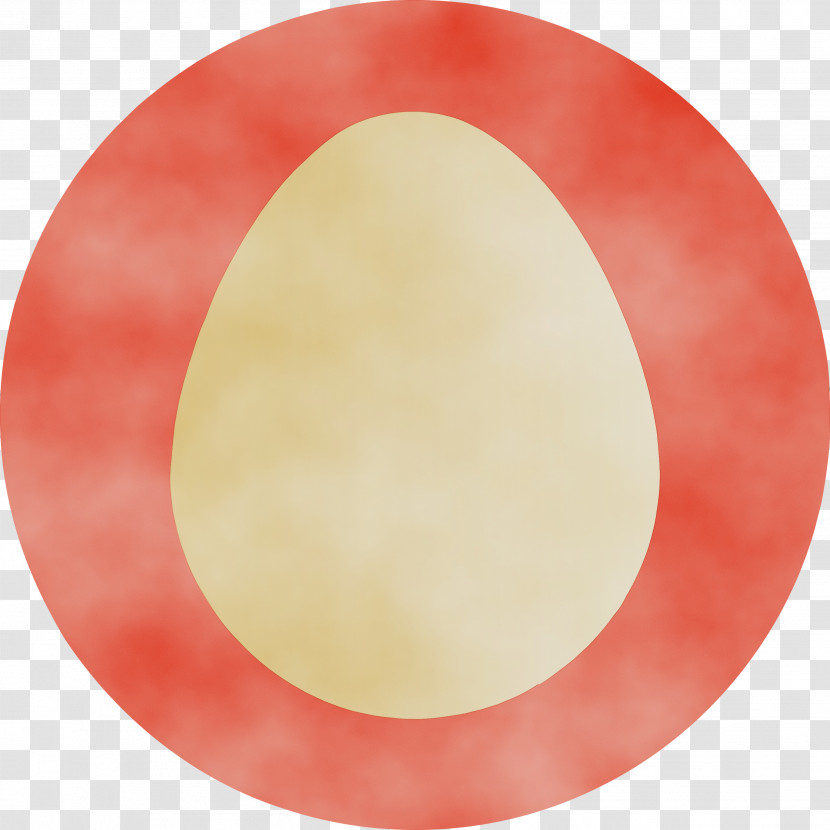 Red Circle Plate Peach Tableware Transparent PNG