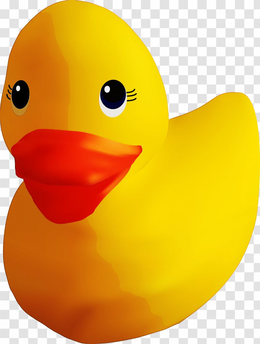 Rubber Ducky Bath Toy Yellow Ducks, Geese And Swans - Ducks - Beak Water Bird Transparent PNG