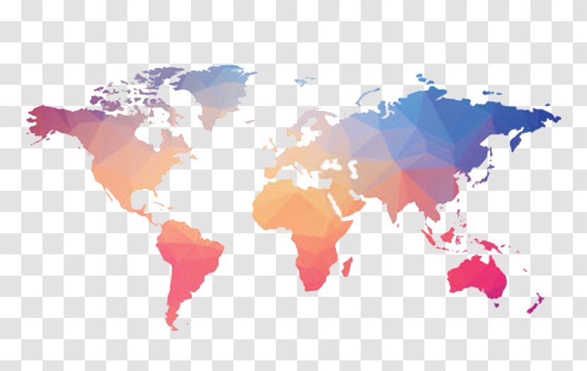 World Map Globe Vector Graphics - Robinson Projection Transparent PNG
