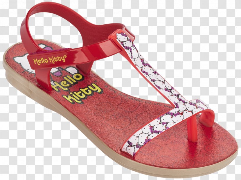 Hello Kitty Sandal Grendene Shoe Flip-flops - Boot Transparent PNG