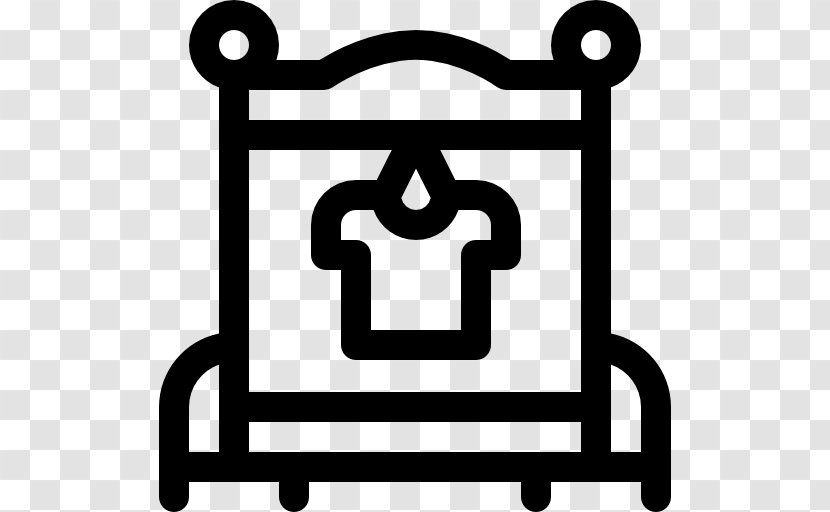 Clothing Rack - Symbol - Black And White Transparent PNG