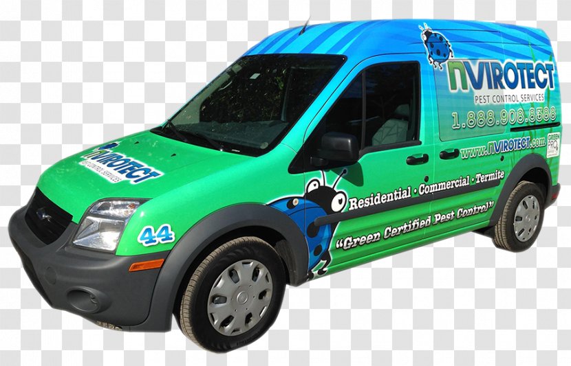 Compact Van Car Pest Control Lawn - Commercial Vehicle Transparent PNG