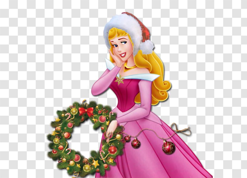 Princess Aurora Jasmine Belle Merida Disney - Sleeping Beauty - Christmas 2017 Transparent PNG