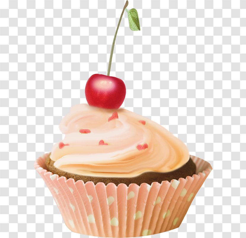 Cupcake Muffin Icing Fruitcake Macaron - Cream Cheese - Cherry Cake Transparent PNG