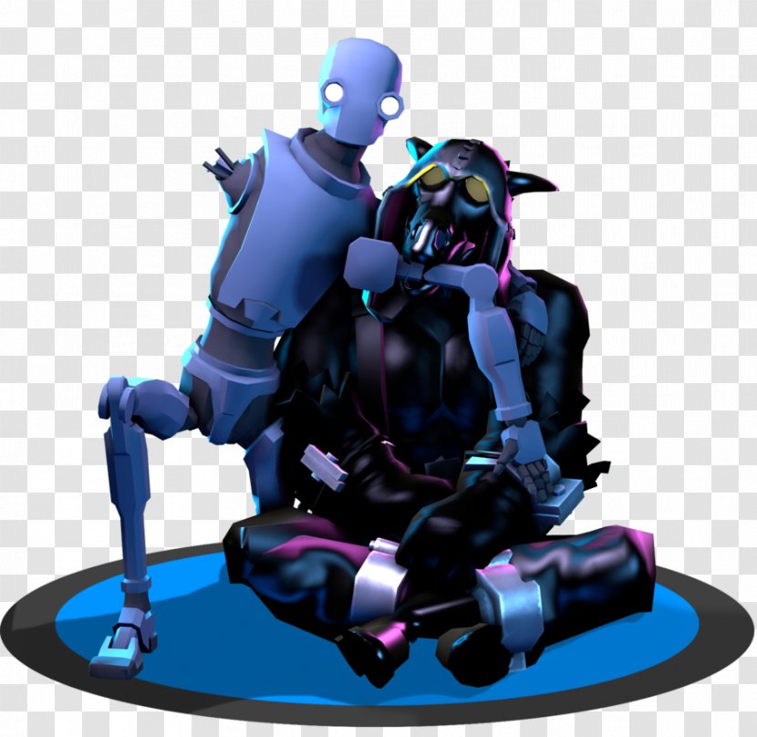 Robot Character - Watercolor Transparent PNG