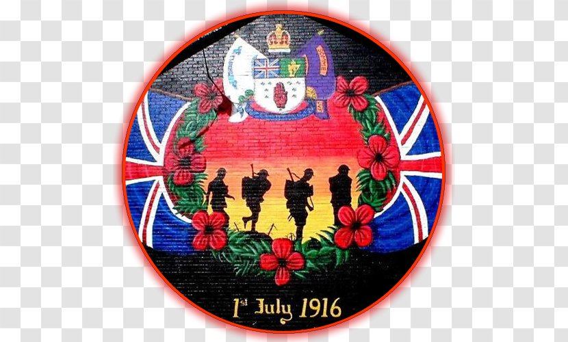 Bangor Battle Of The Somme Shankill Road Ulster Loyalism Volunteer Force - Unionism In Ireland - Mural Transparent PNG