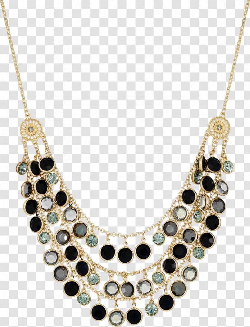 Jewellery Necklace Clothing Accessories Gemstone Chain - Jewelry Design - Gold Lace Transparent PNG