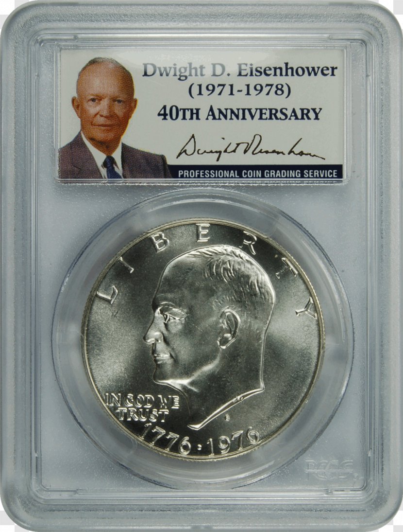 Coin Dwight D. Eisenhower Silver - Currency Transparent PNG