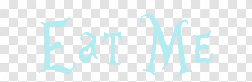 Logo Alice's Adventures In Wonderland Brand Alice - Azure - Eat Me Transparent PNG